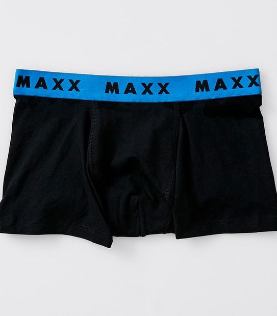 Maxx Older Boys 7 Pack Trunks - Black