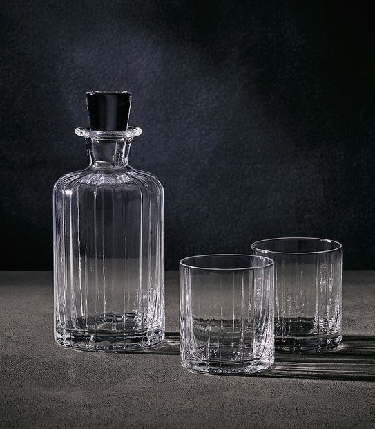 Gold Rim Whiskey Set