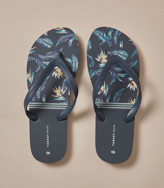 Mens Maui Printed Recycled Thongs
