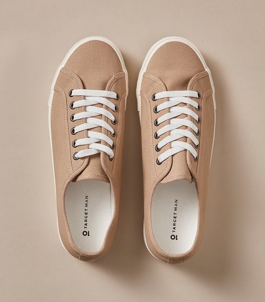 Mens Matt Canvas Sneakers