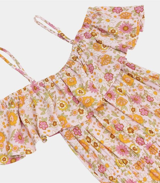 Piping Hot Retro Floral Dress