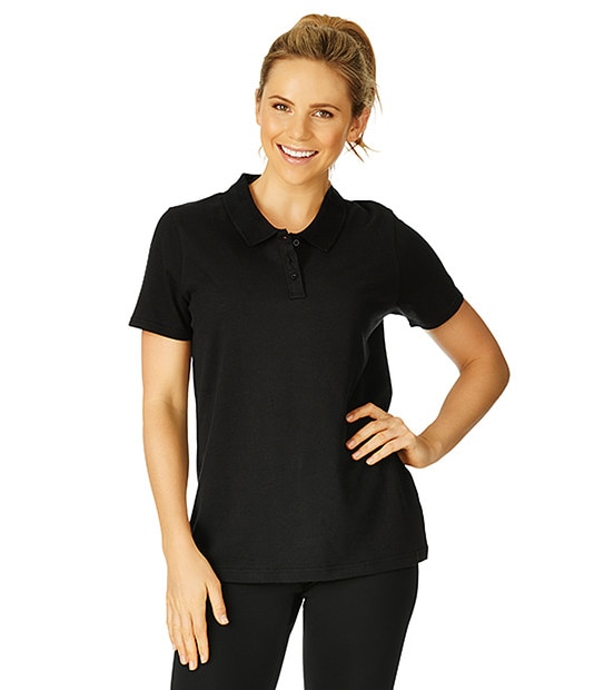 Active Polo Top - Black