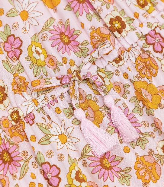 Piping Hot Retro Floral Dress