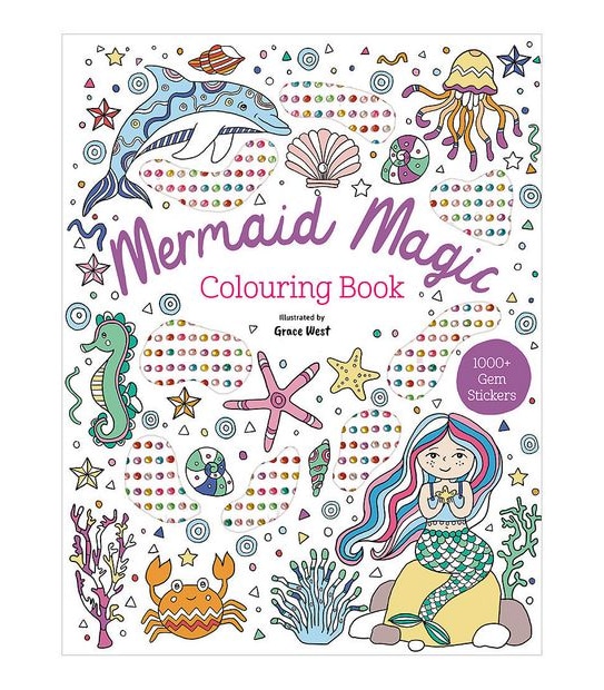 Gem Art Colouring Book - Mermaid Magic