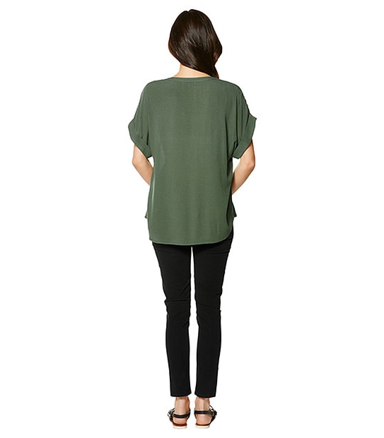 Dolman Sleeve Top - Khaki 2 of 5
