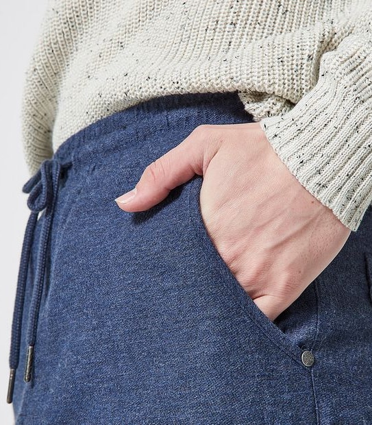 Piping Hot Woven Surf Jogger Pants - Navy