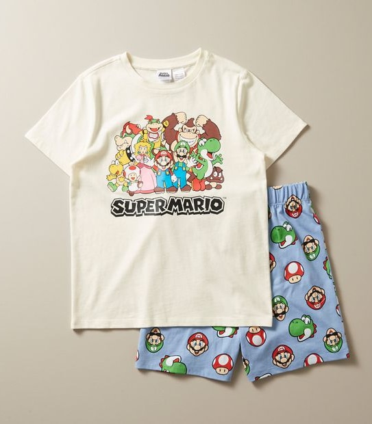 Kids Family Matching Super Mario Pyjama Set