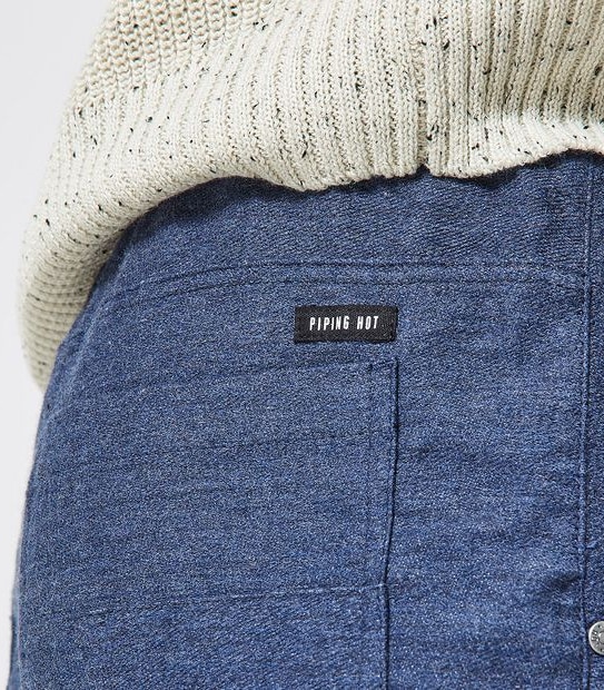 Piping Hot Woven Surf Jogger Pants - Navy