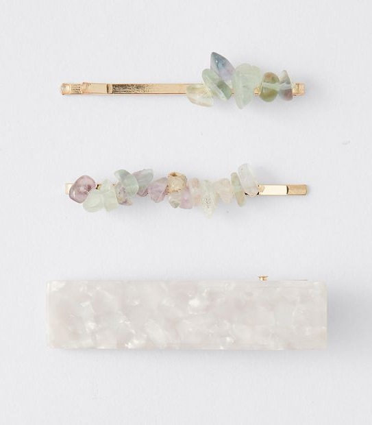 3 Pack Iridescent Hair Clips