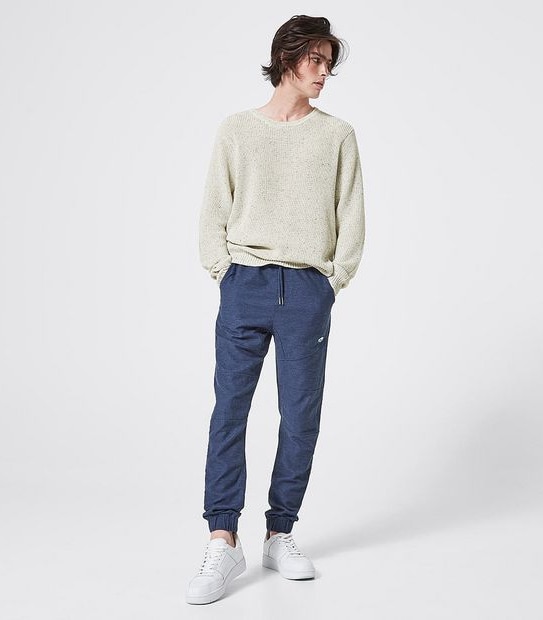 Piping Hot Woven Surf Jogger Pants - Navy