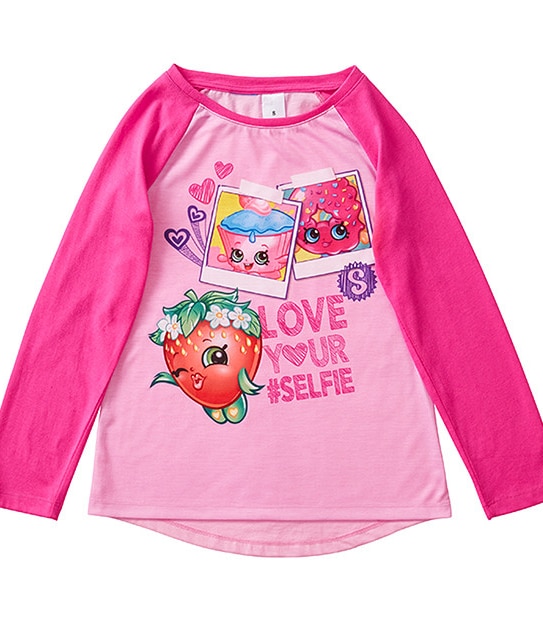 Shopkins Long Sleeve Scratch And Sniff Strawberry Kiss T-Shirt