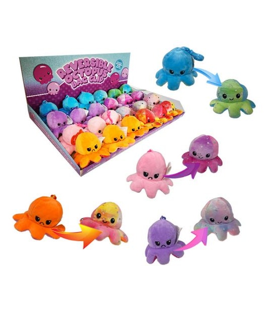 Bensons Trading - Reversible Octopus Bag Clip - Assorted*