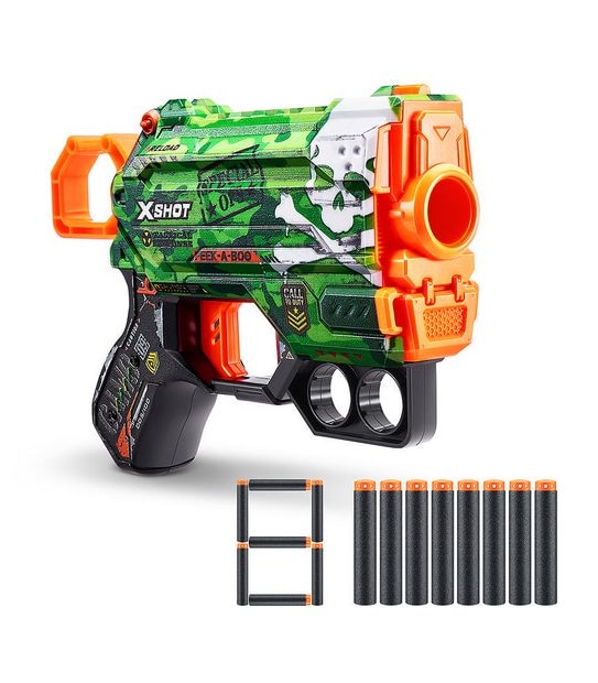 X-Shot Skins Menace Dart Blaster (8 Darts) by ZURU - Assorted*