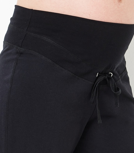 Maternity French Terry Track Pants - Black