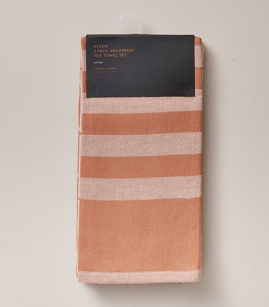 Absorbent Tea Towels, Ayden - 3 Pack