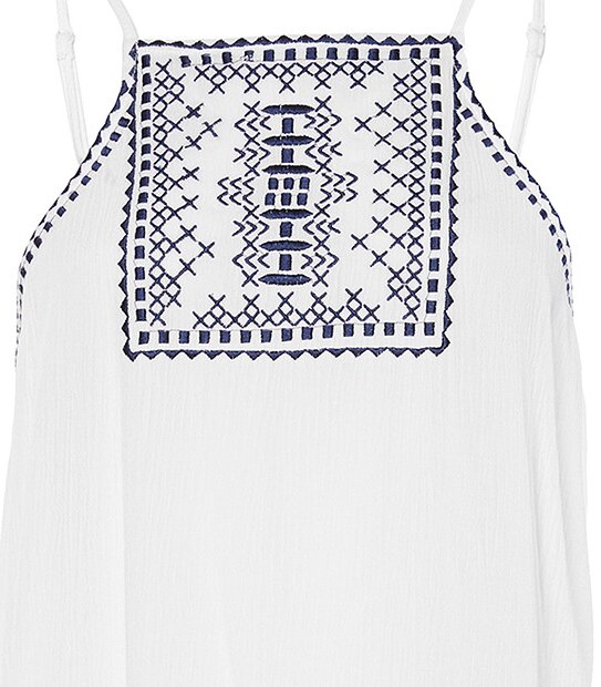 Piping Hot Open Back Singlet - White
