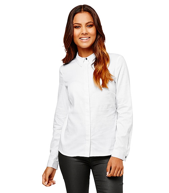 Dannii Minogue Petites Metallic Pinstripe Shirt