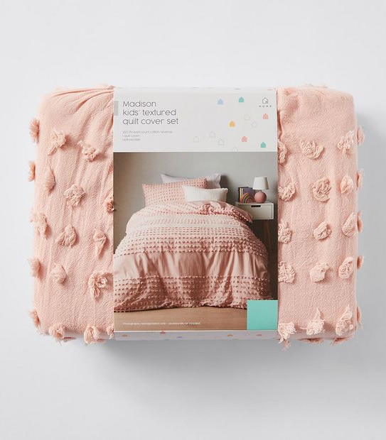 Madison Kids Textured Quilt Cover Set