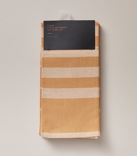Ayden 3 Pack Absorbent Tea Towels