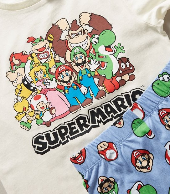 Kids Family Matching Super Mario Pyjama Set