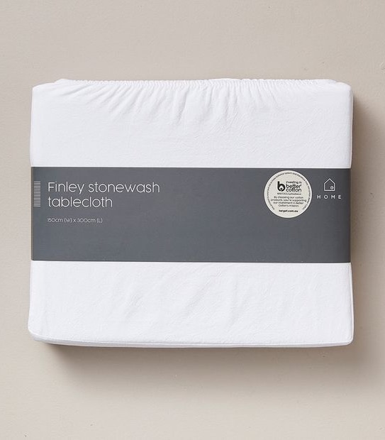 Finley Stonewash Tablecloth - 150cm x 300cm