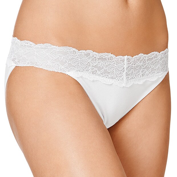 Tanga Lace Briefs - White Tanga Lace Briefs - White
