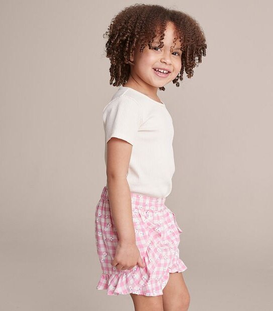Linen Blend Frill Shorts