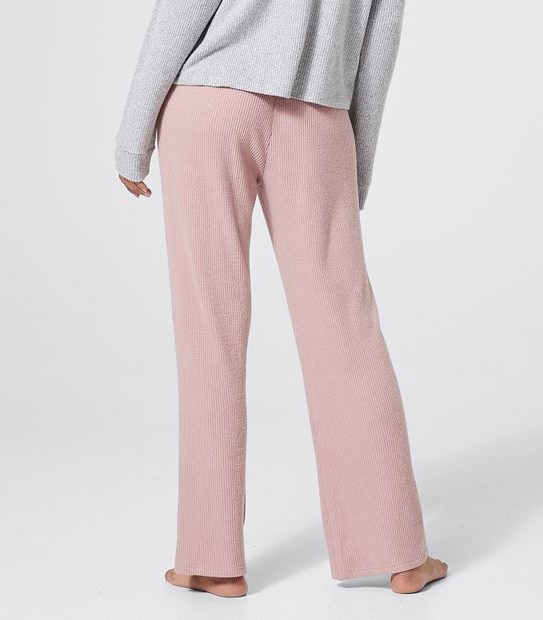 Lily Loves Ribbed Sleep Pants - Rose Pink