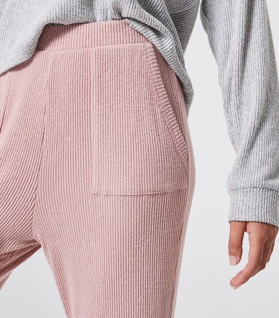 Lily Loves Ribbed Sleep Pants - Rose Pink