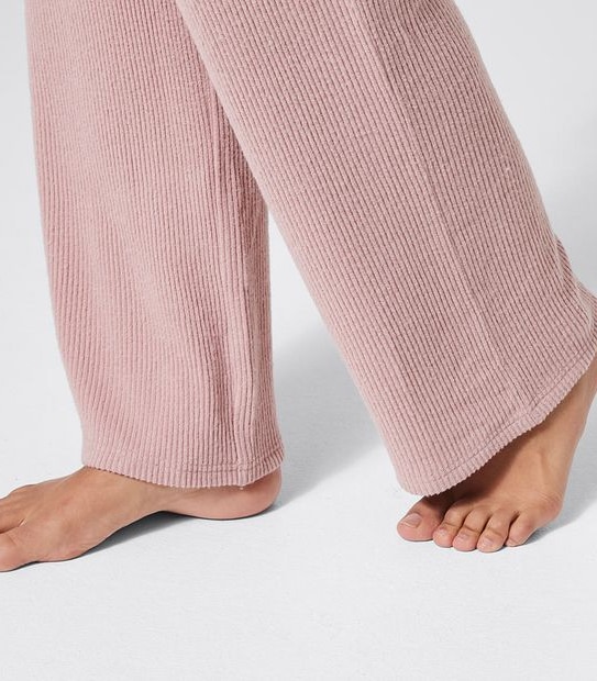 Lily Loves Ribbed Sleep Pants - Rose Pink