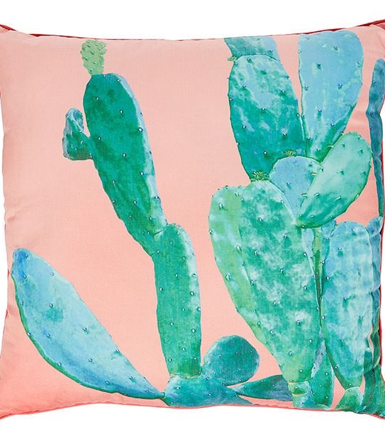 Cactus Print Outdoor Cushion - 60cm