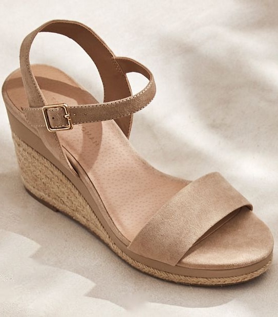 Whitsunday Open Toe Espedrille Wedges
