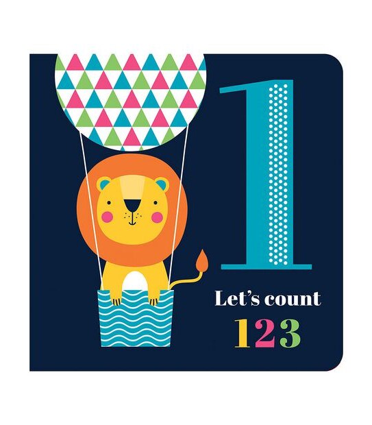 Chunky Foil Board Book - Let's Count 123