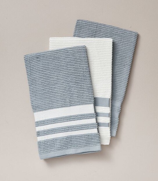 Brisa 3 Pack Ribbed Tea Towels