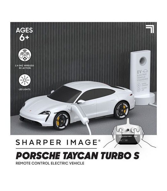 Sharper Image RC Porsche Taycan Turbo S 1:20 Toy Vehicle