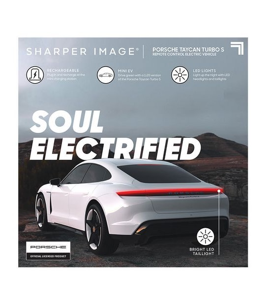 Sharper Image RC Porsche Taycan Turbo S 1:20 Toy Vehicle