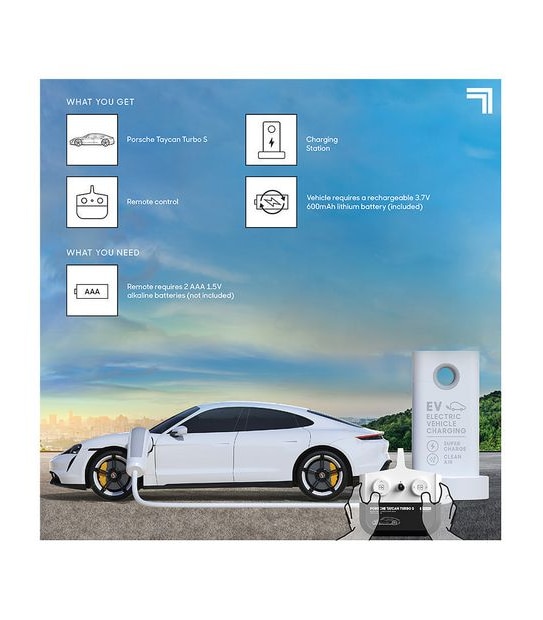 Sharper Image RC Porsche Taycan Turbo S 1:20 Toy Vehicle
