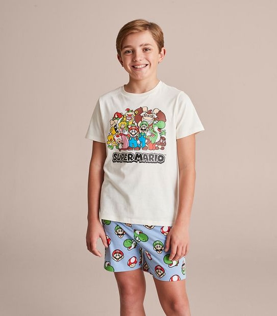 Kids Family Matching Super Mario Pyjama Set