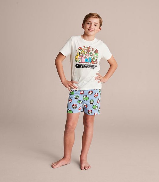 Kids Family Matching Super Mario Pyjama Set