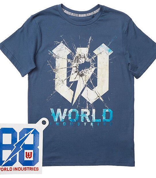 World Industries Short Sleeve Broken Window T-Shirt With Bonus Sticker