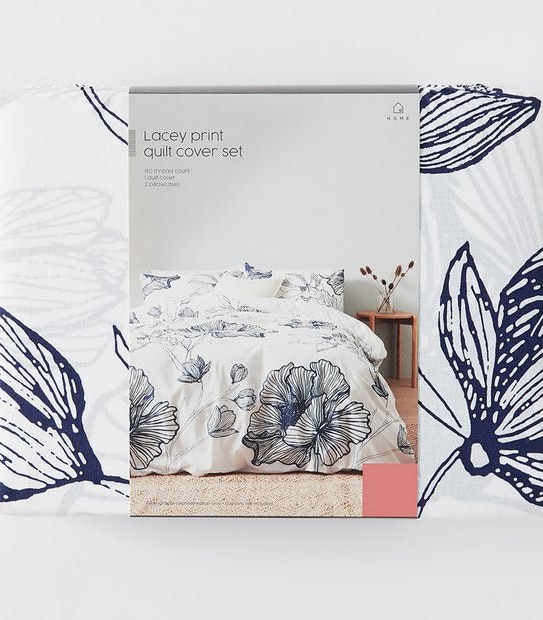 Lacey Print Quilt Cover Set