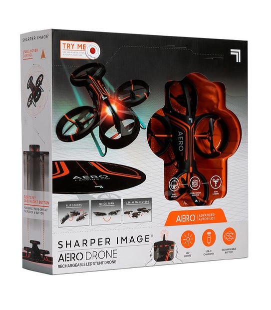 Sharper Image RC Drone Aero Stunt LED