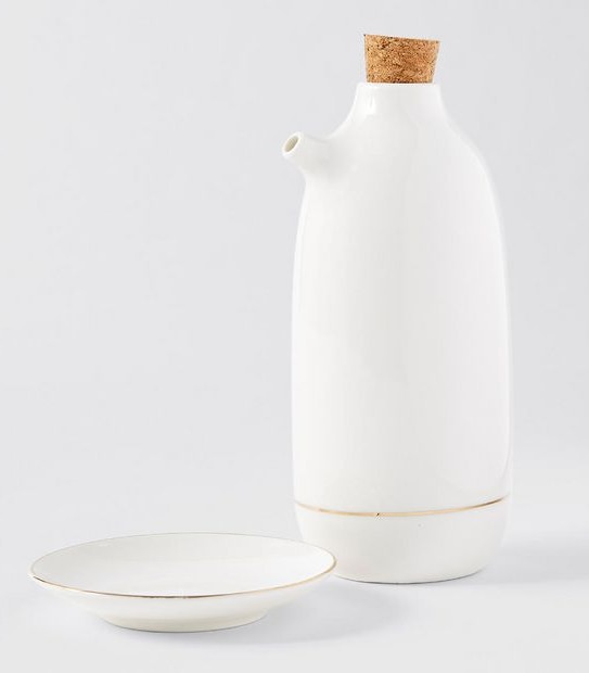 Gold Rim Olive Oil Set