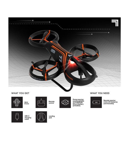 Sharper Image RC Drone Aero Stunt LED