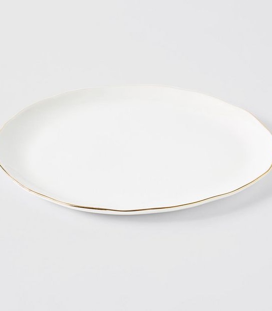 Gold Rim Dinner Plate