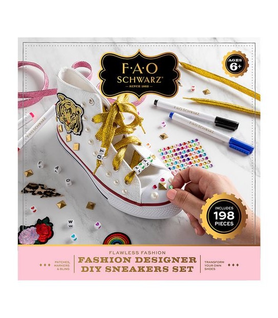 FAO Schwarz Fashion Designer DIY Sneaker Set