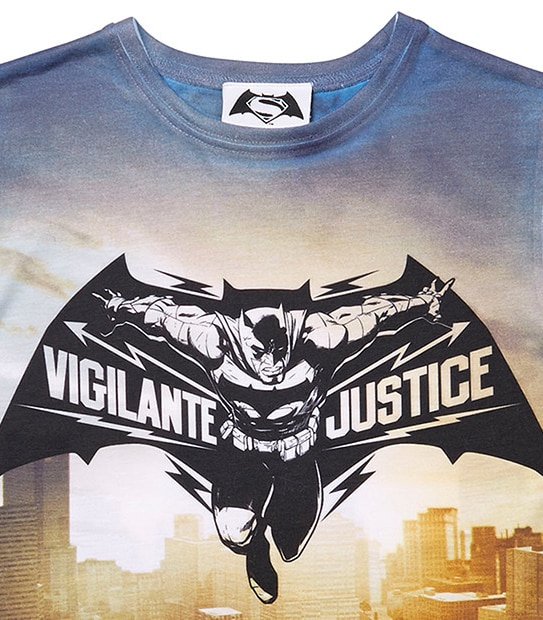 Batman V Superman Short Sleeve Vigilante Justice T-Shirt