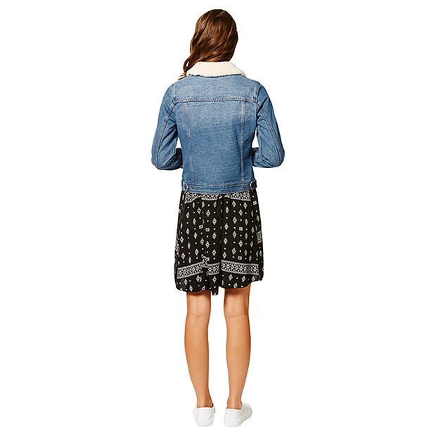 Lily Loves Sherpa Denim Jacket Target Australia