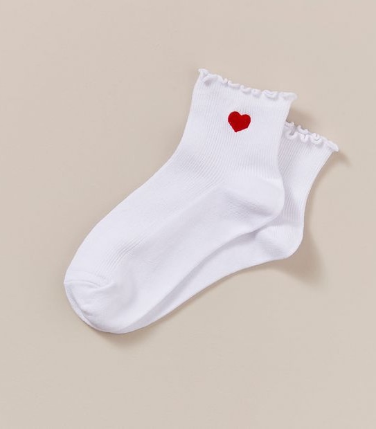 Frill Embroidered Quarter Crew Cut Socks AC Lab Target Australia