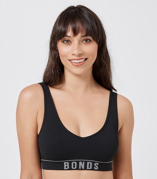 Bonds Retro Ribbed Crop Bra